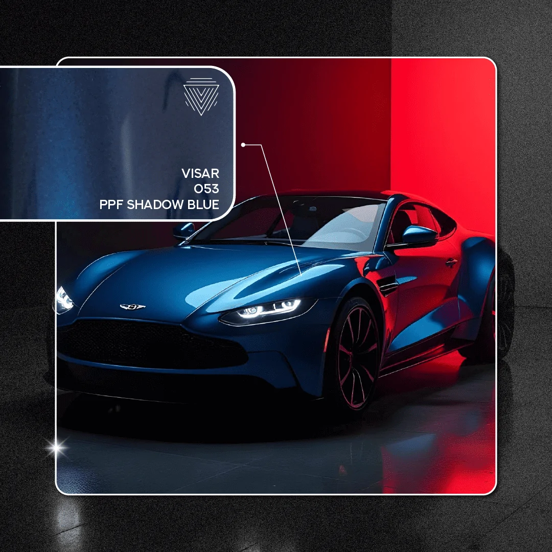 Кольорова PPF плівка для захисту фарби VISAR Shadow Blue